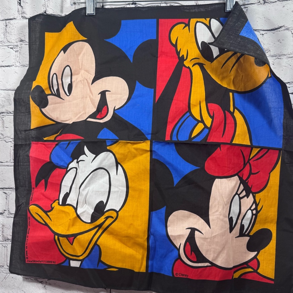 Vintage Mickey & the Gang Disney Colorful Characters Bandana